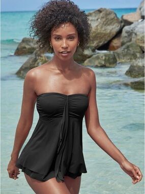 VENUS Lanai Bandeau Black Tankini